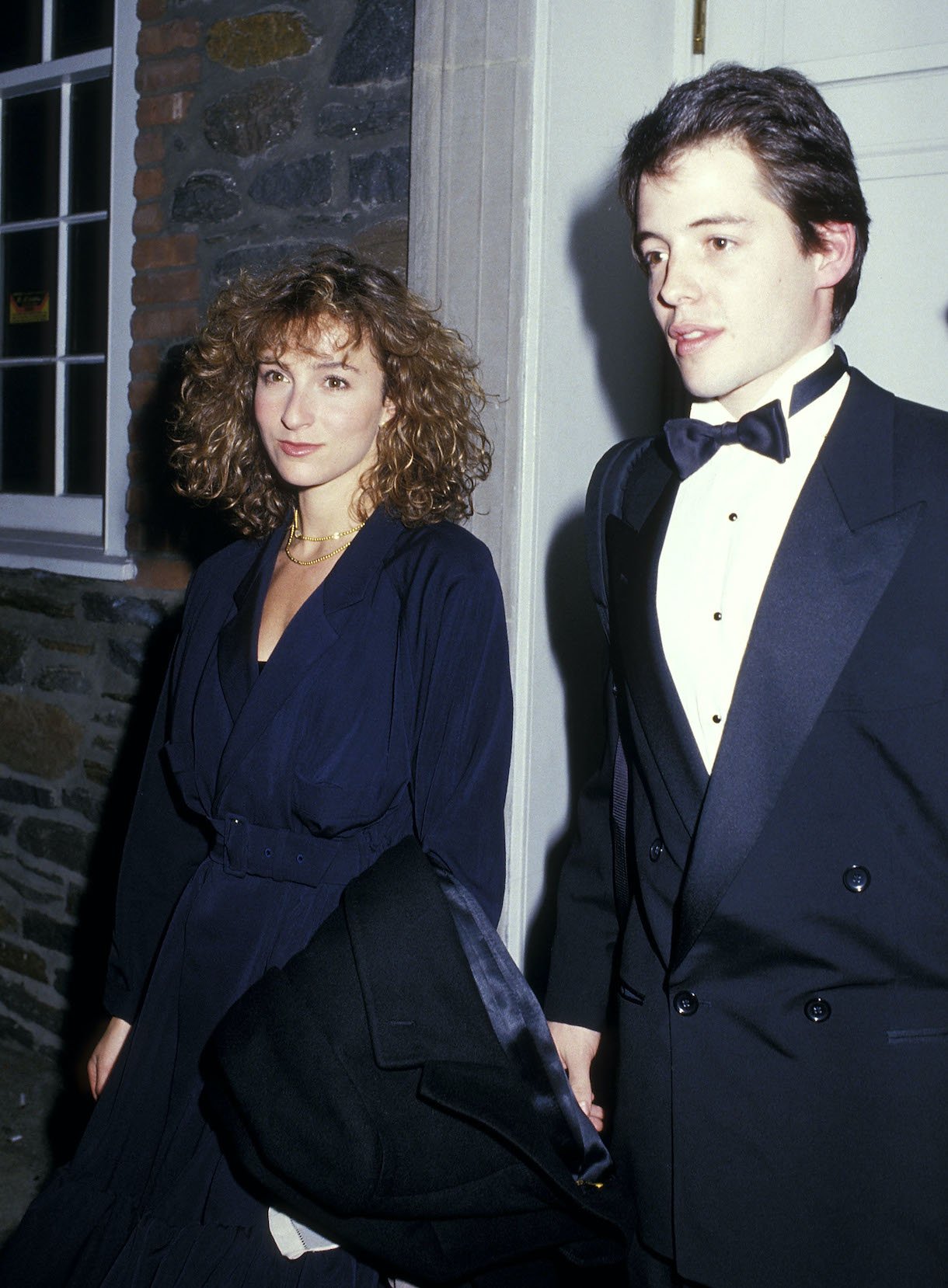 Jennifer Grey and actor Matthew Broderick in 1987