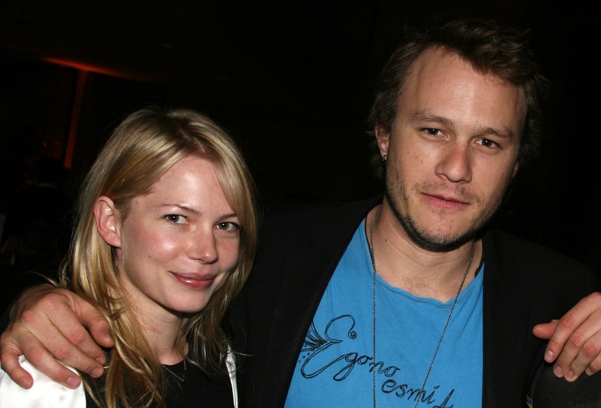 Michelle Williams and Heath Ledger during 'Awake and Sing' Opening Night - After Party on April 17, 2006, in New York City. 