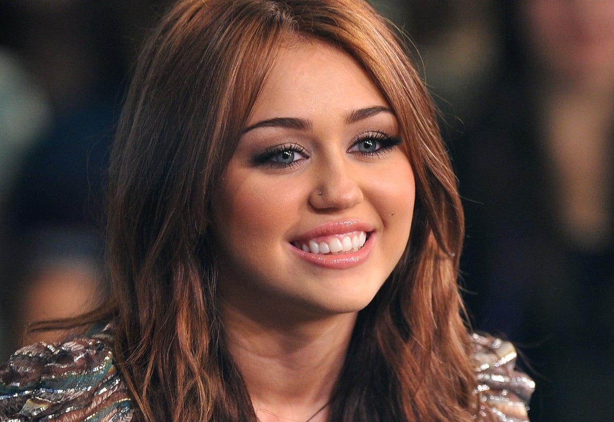 Miley Cyrus smiling