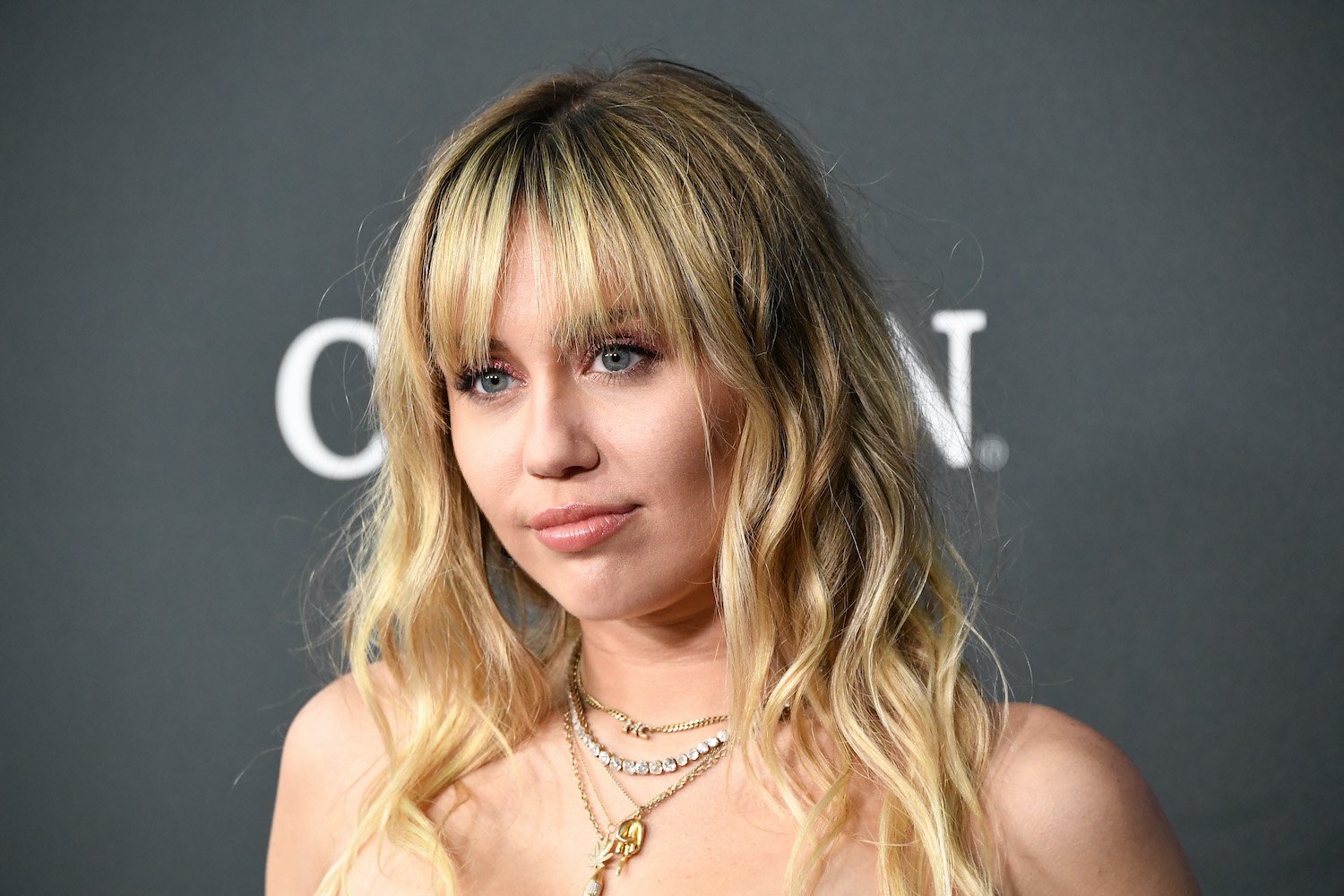 Miley Cyrus poses for photographers at the world premiere of Avengers: Endgame in 2019