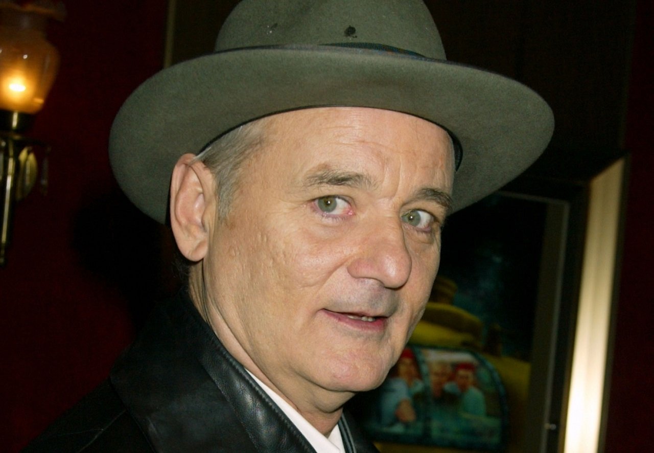 Bill Murray in a hat at the premiere of 'The Life Aquatic with Steve Zissou'