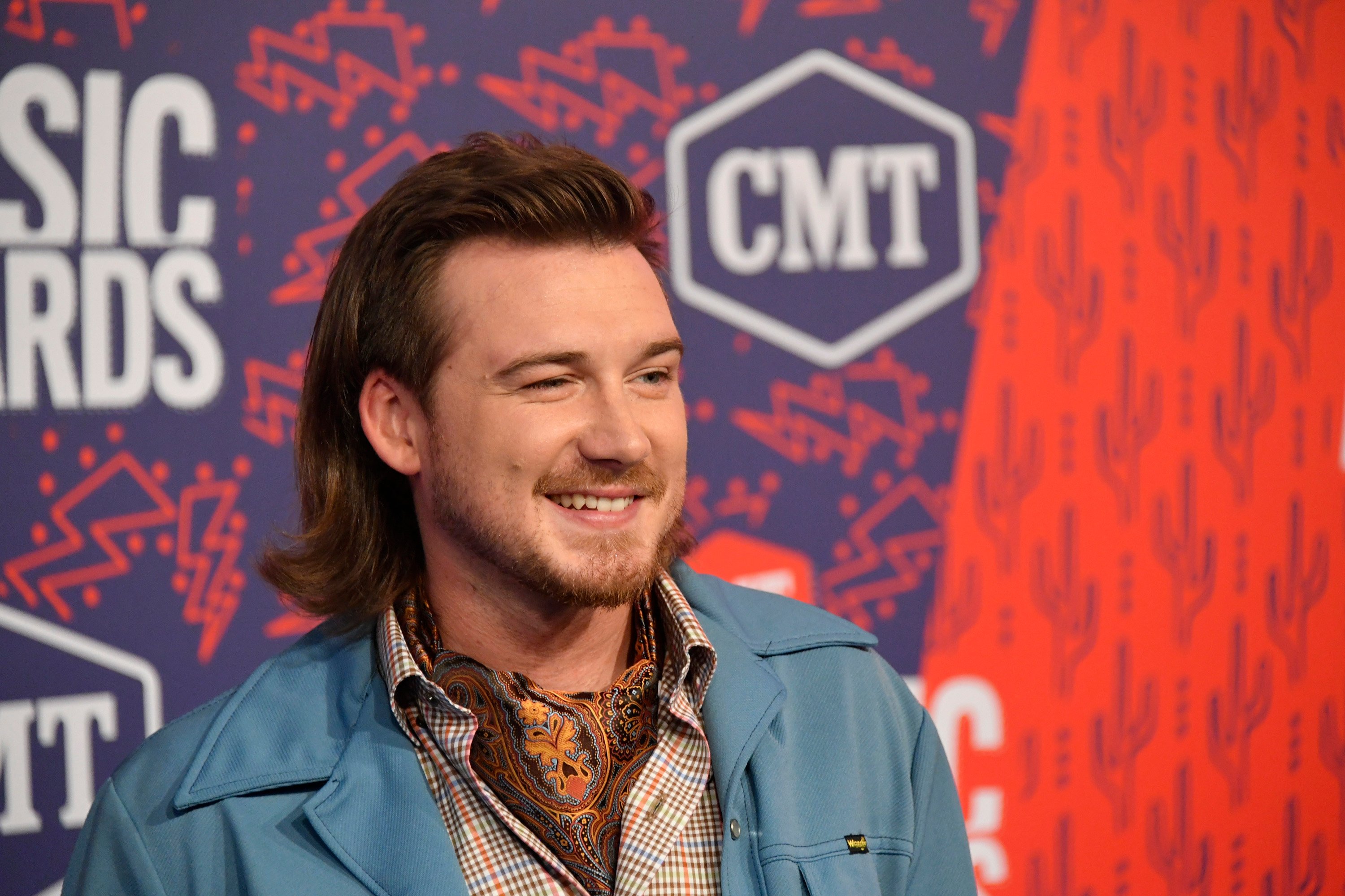 Morgan Wallen by the CMT logo