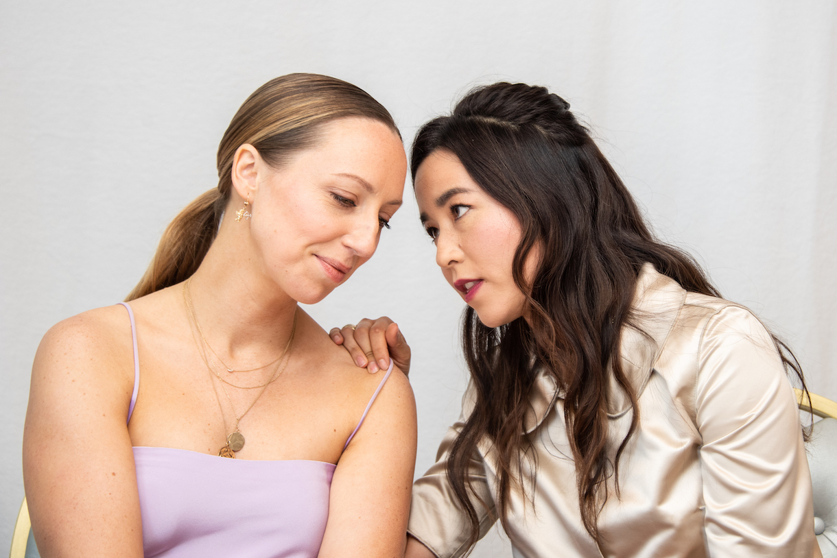 Anna Konkle and Maya Erskine at the 'PEN15' Press Conference