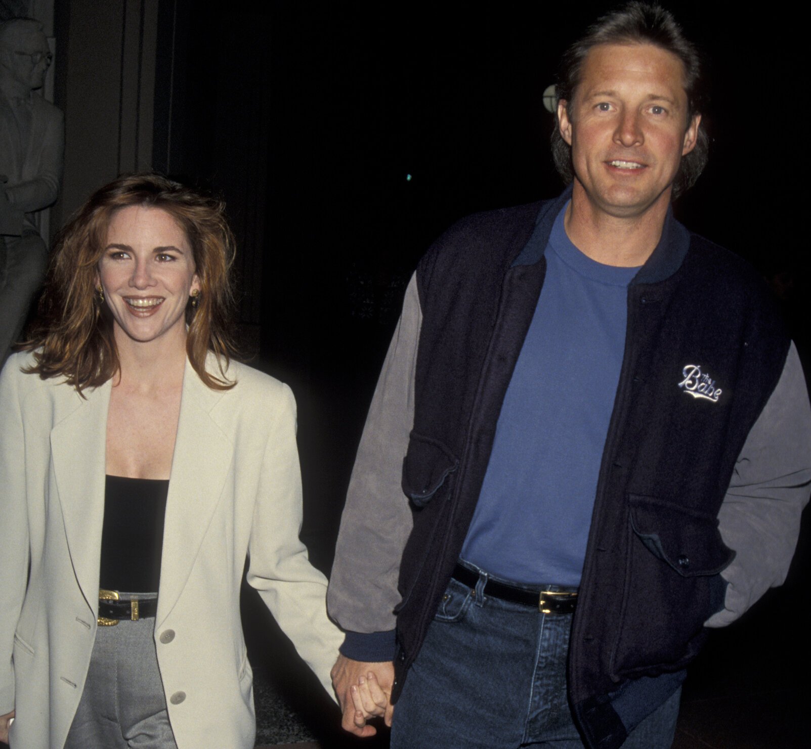 Melissa Gilbert and Bruce Boxleitner hold hands in Los Angeles at a screening