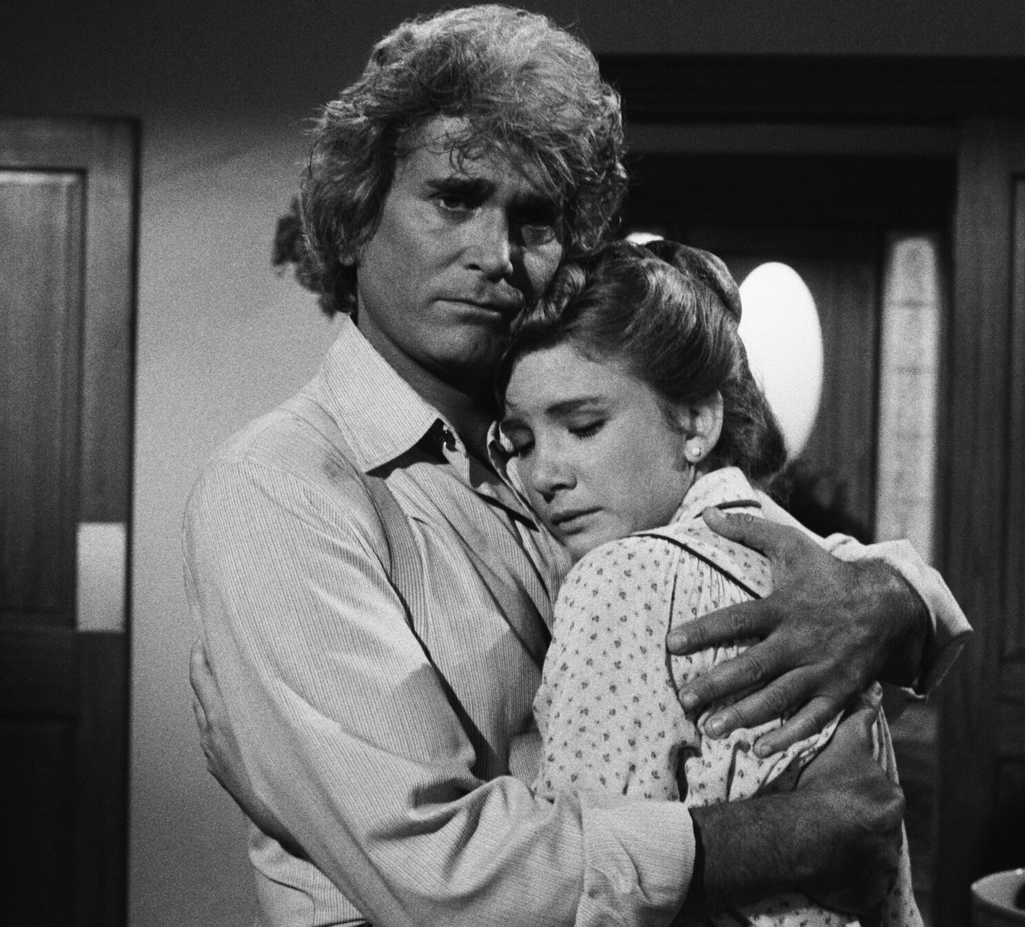 Michael Landon and Melissa Gilbert in Little House: A New Beginning