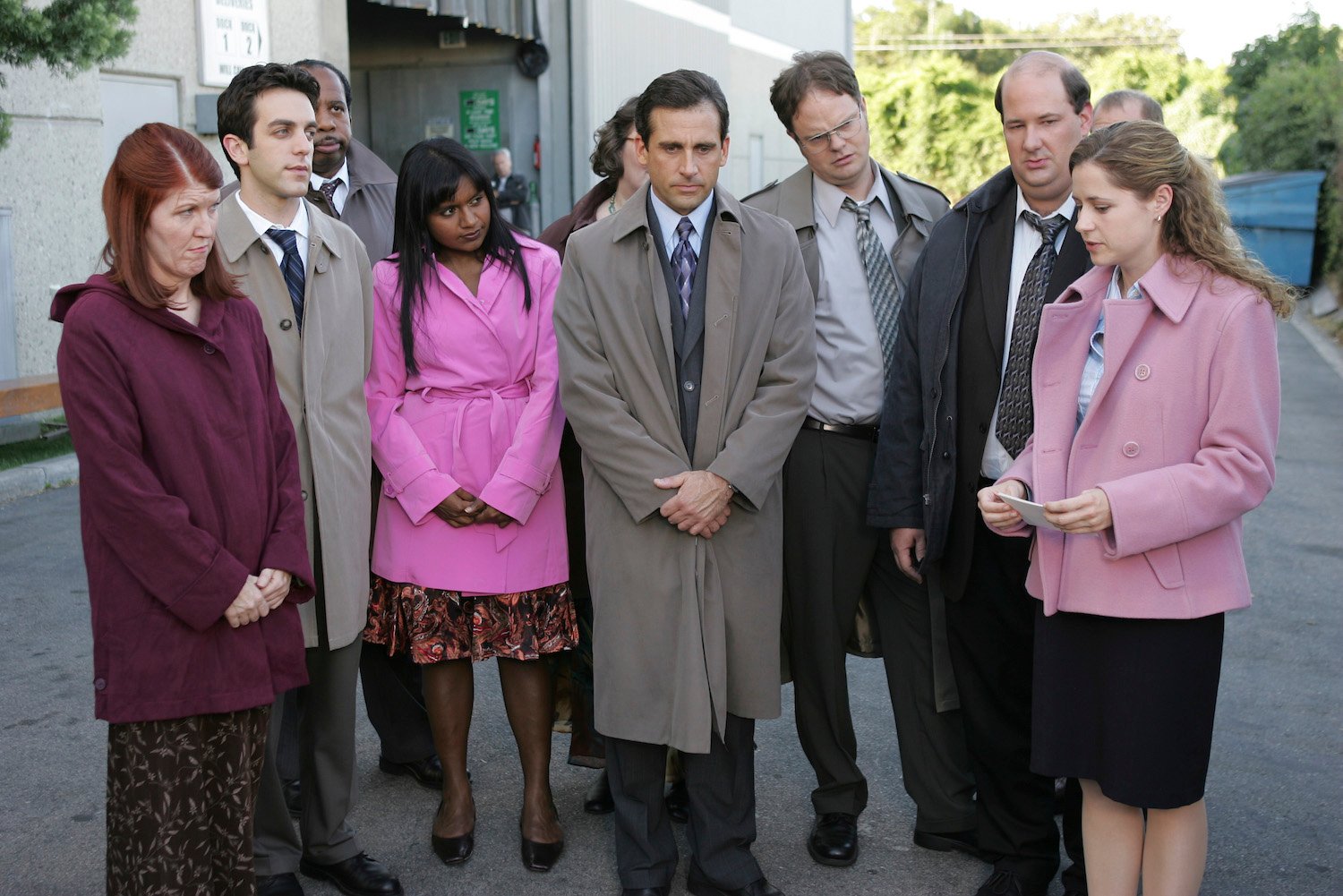 'The Office' cast: Kate Flannery, B.J. Novak, Leslie David Baker, Mindy Kaling, Steve Carell, Rainn Wilson, Brian Baumgartner, and Jenna Fischer 