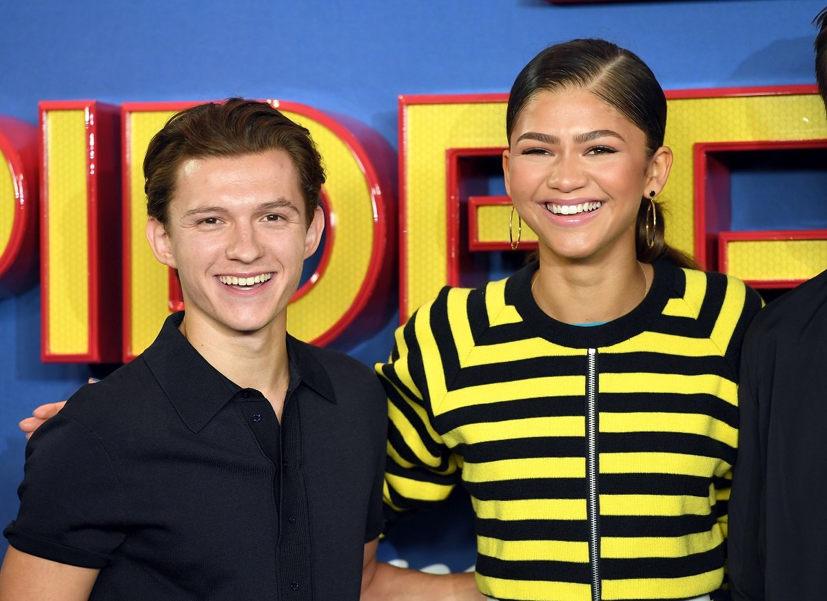 Tom Holland and Zendaya on the red carpet together in June 2017 in London, England.