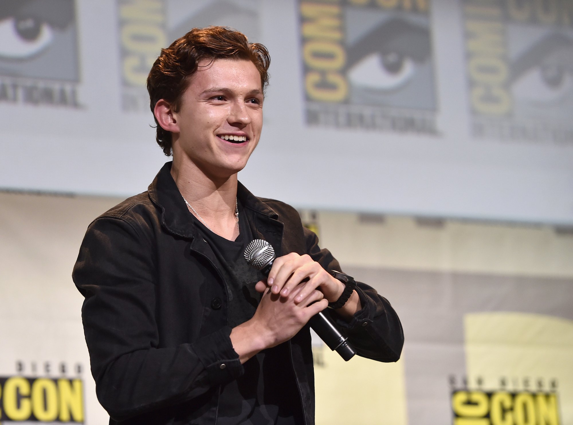 Tom Holland at the San Diego Comic-Con International 2016 on July 23, 2016