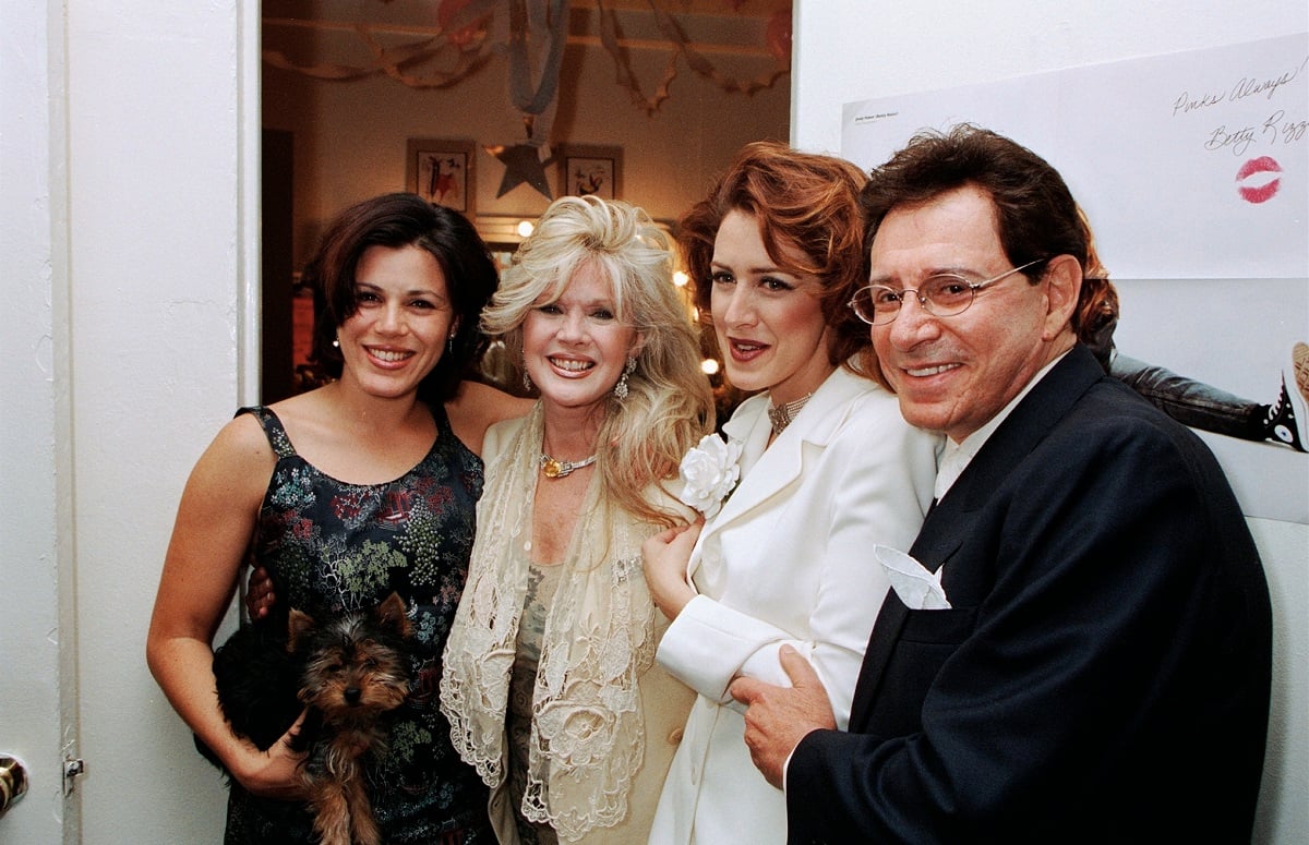 (L-R): Tricia Leigh Fisher, Connie Stevens, Joely Fisher, and Eddie Fisher.