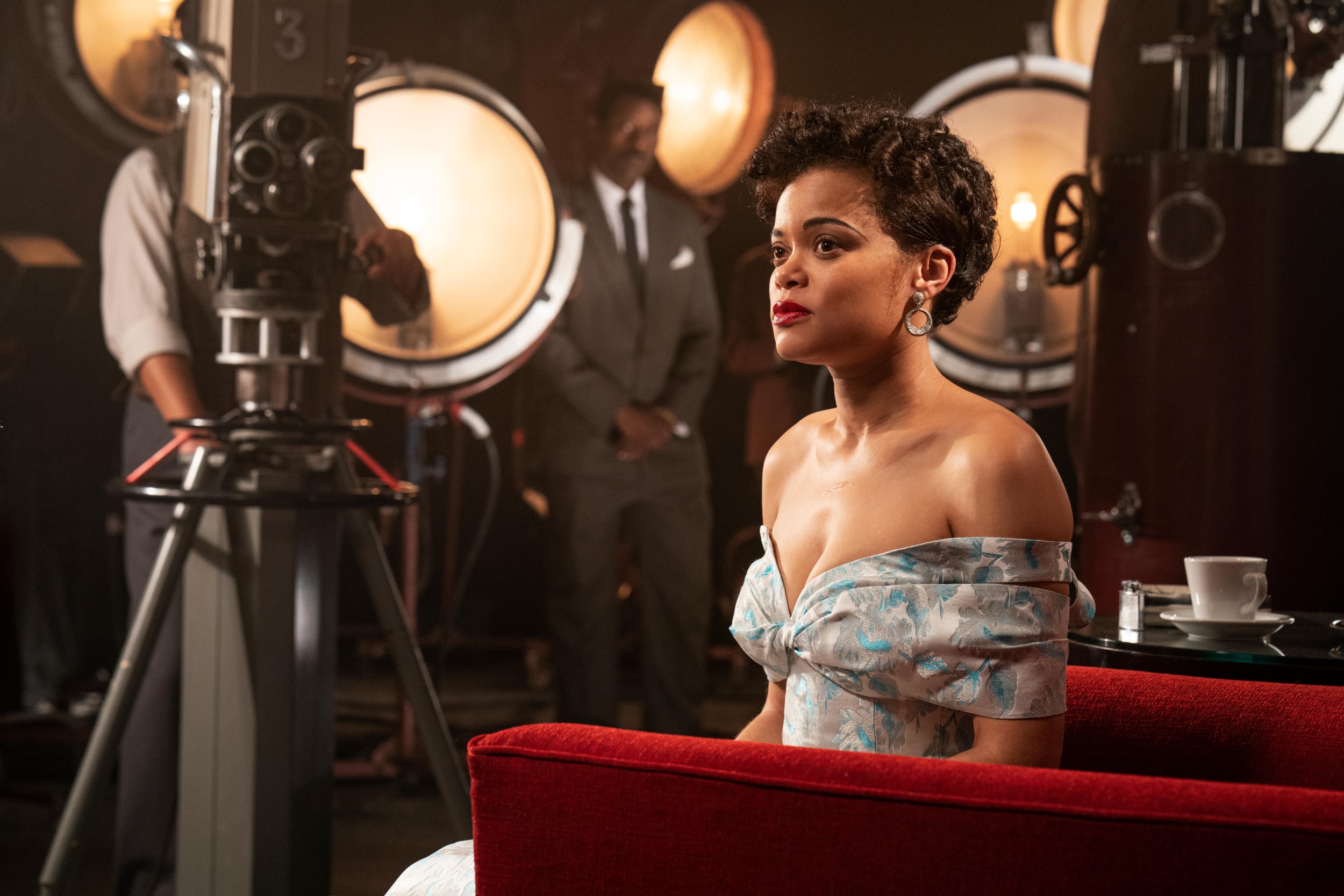"Rise Up" singer Andra Day as the titular singer in 'The United States vs. Billie Holiday.'