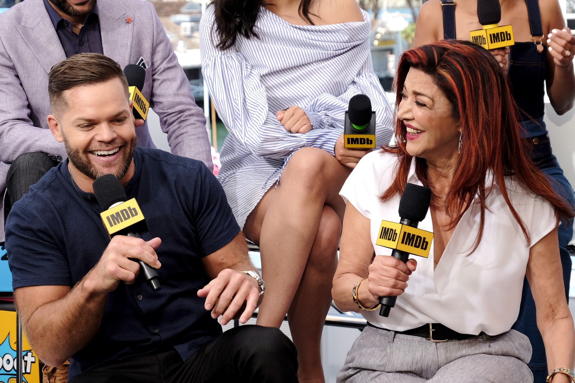 Wes Chatham and Shohreh Aghdashloo of The Expanse