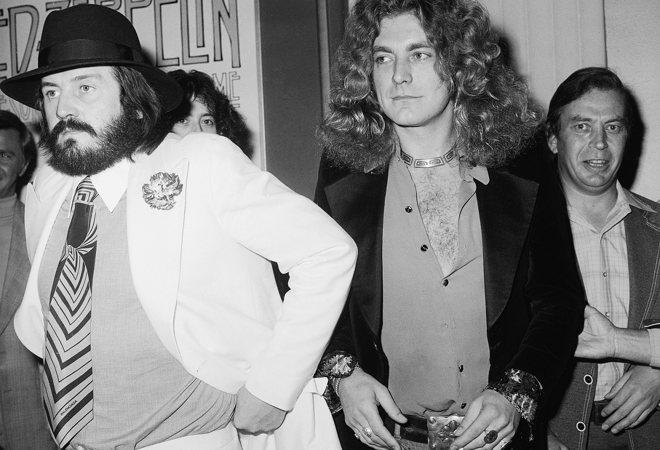 Led Zeppelin at the band's film premiere
