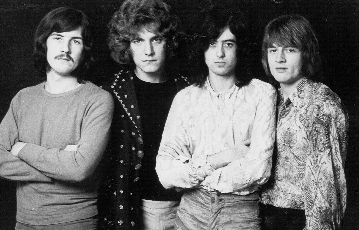 Led Zeppelin band publicity photo, 1968 