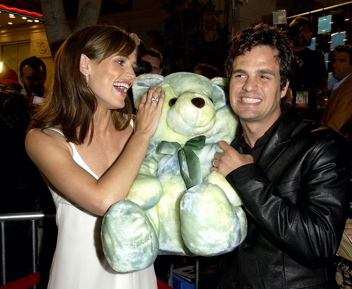 Jennifer Garner and Mark Ruffalo at the '13 Going on 30' premiere