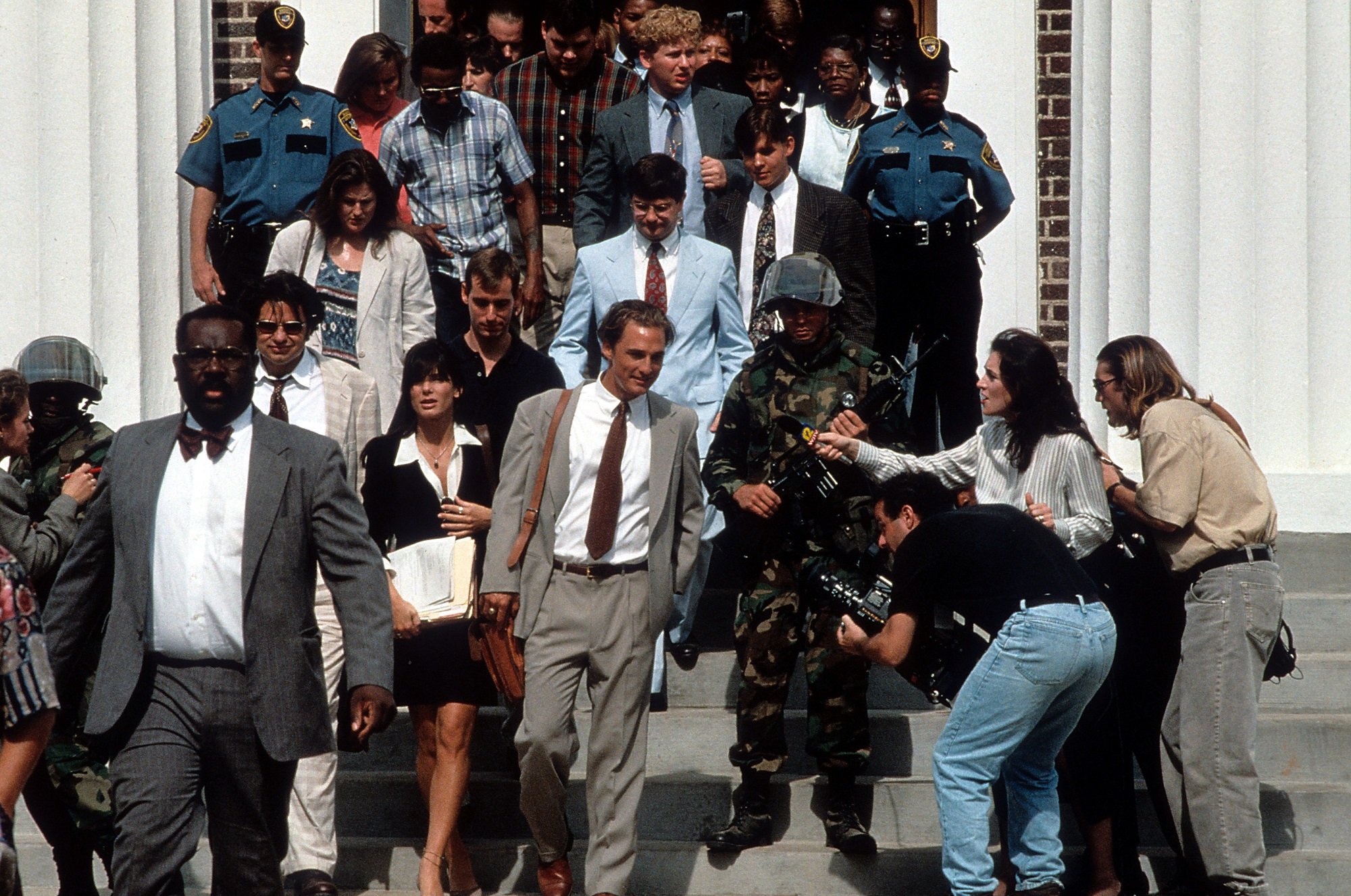 A Time to Kill cast exits the courthouse