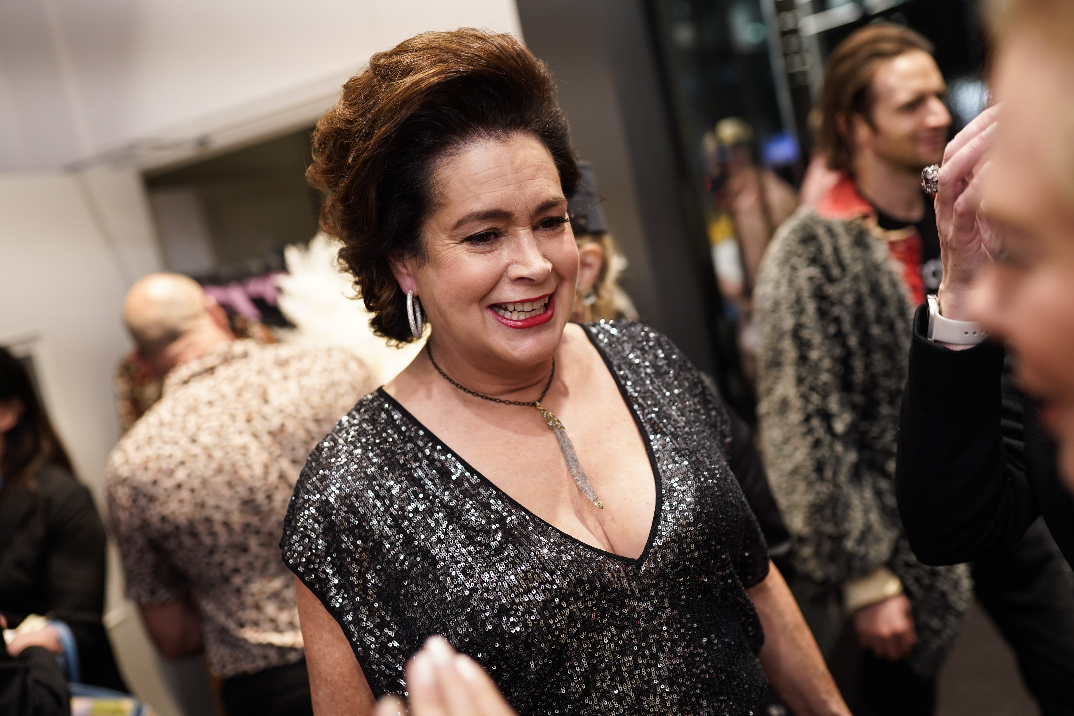 Ace Ventura star Sean Young in an evening gown 