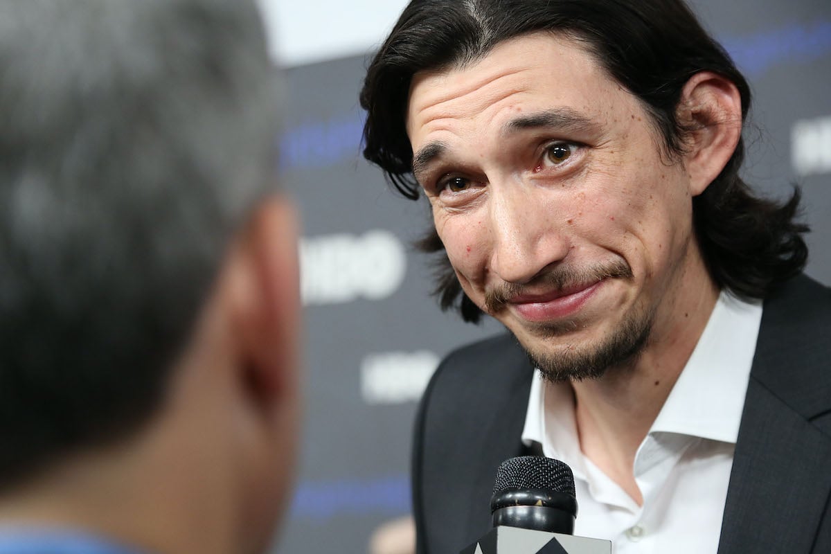 Adam Driver at a premiere for the Lena Dunham series 'Girls'