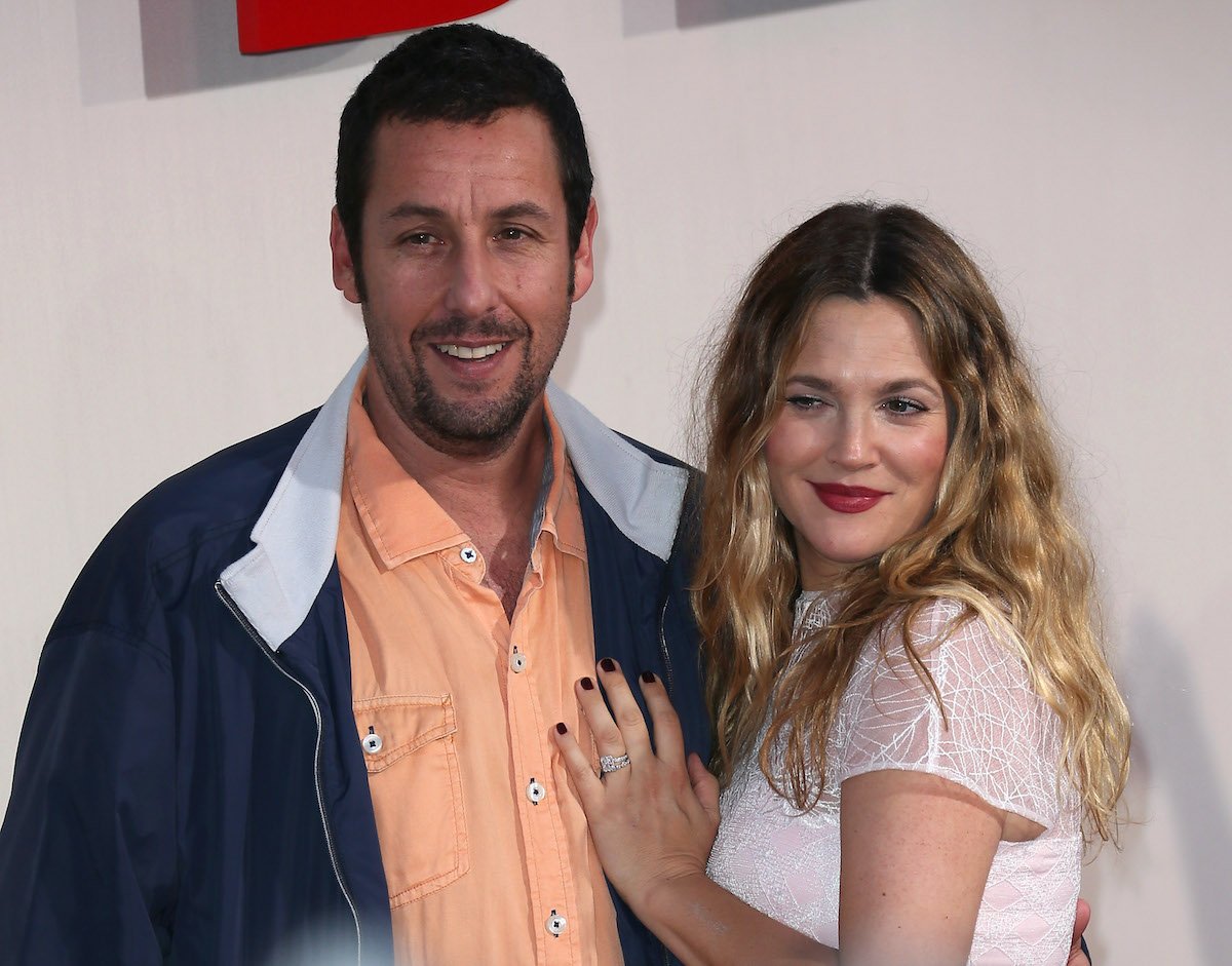 Adam Sandler and Drew Barrymore at the 'Blended' premiere