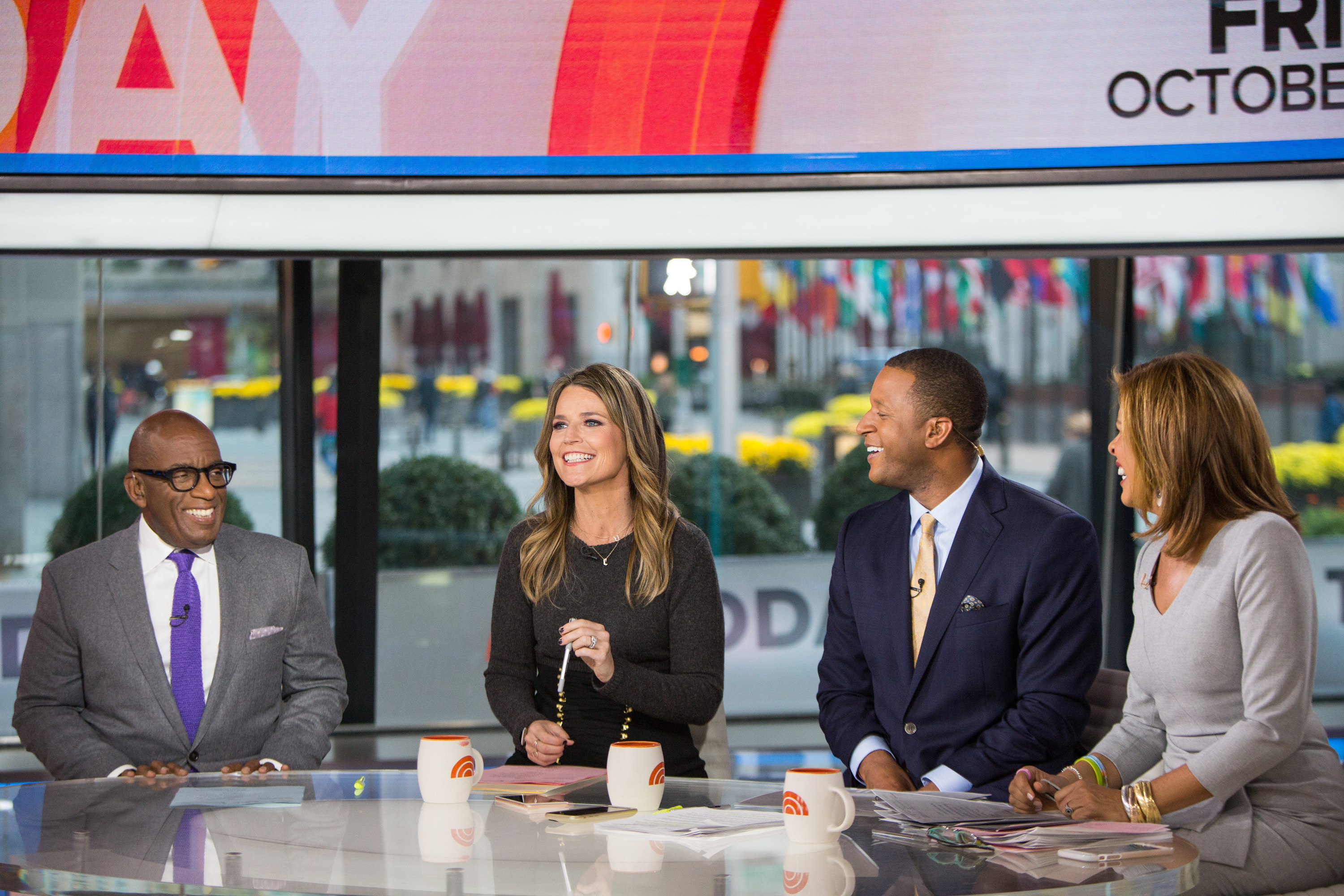 Al Roker, Savannah Guthrie, Craig Melvin and Hoda Kotb of the 'Today Show'