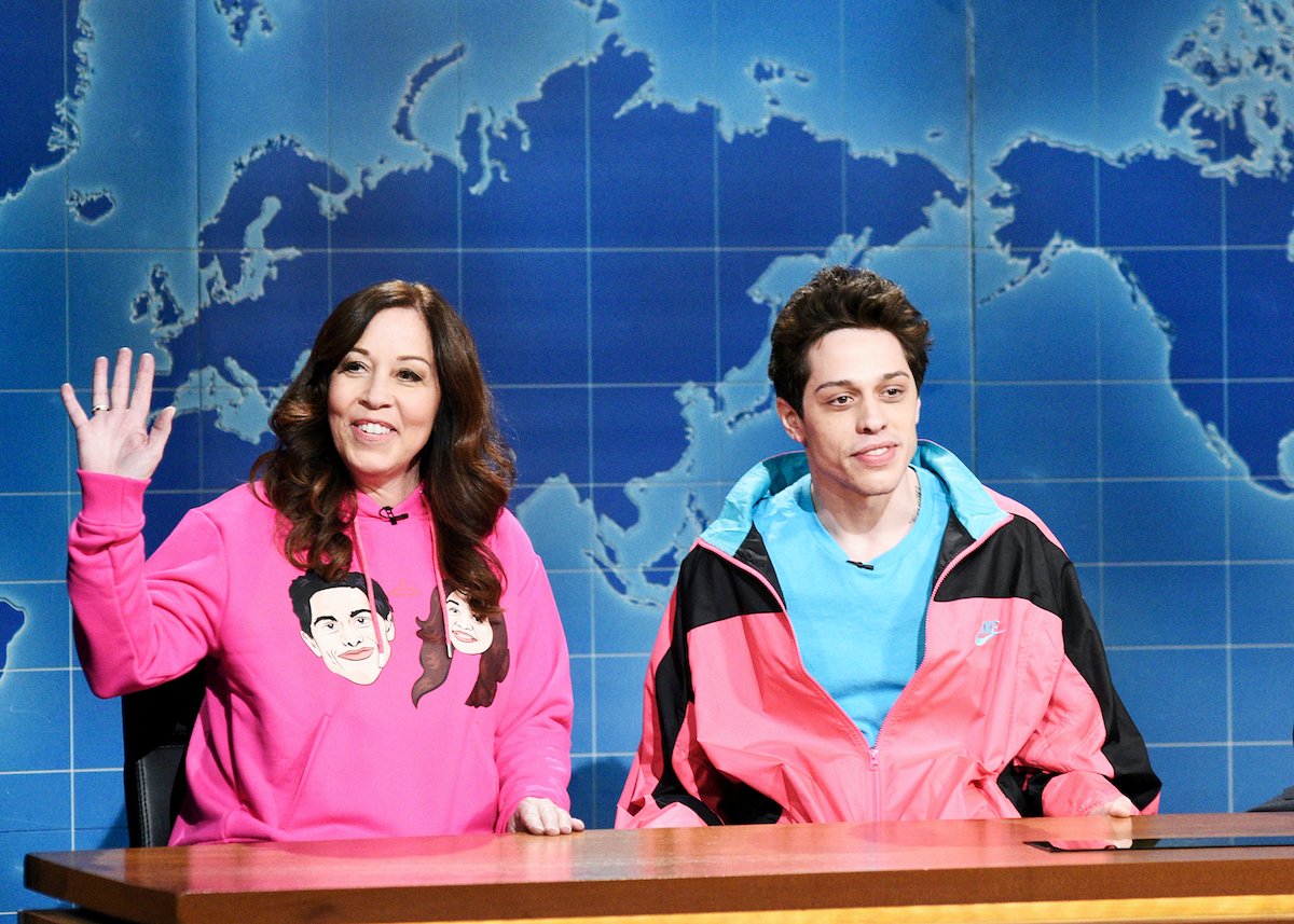 Amy Davidson and her son Pete Davidson on 'SNL'