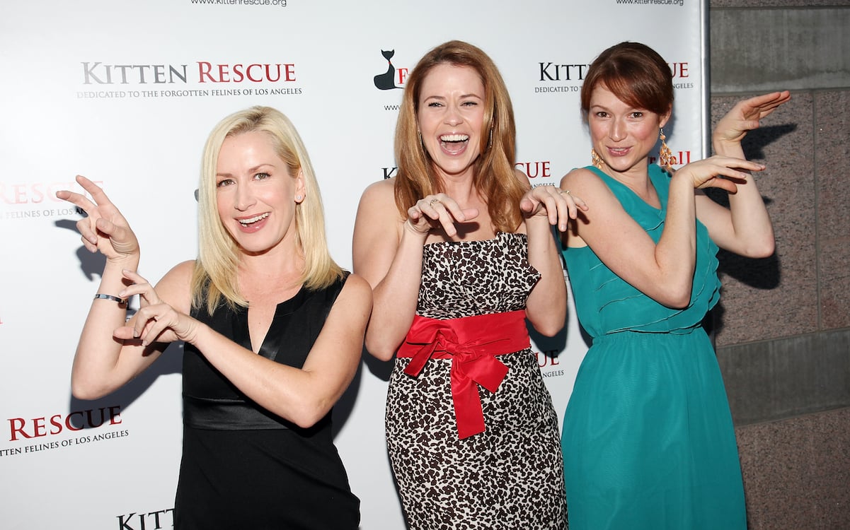 'The Office' cast members Angela Kinsey, Jenna Fischer, and Ellie Kemper in 2010