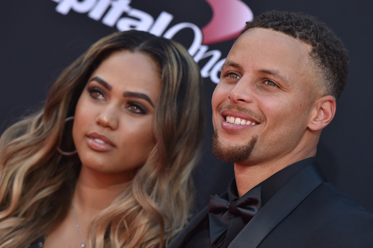 NBA player Steph Curry (R) and author Ayesha Curry arrive at the 2017 ESPYS at Microsoft Theater on July 12, 2017 in Los Angeles, California.
