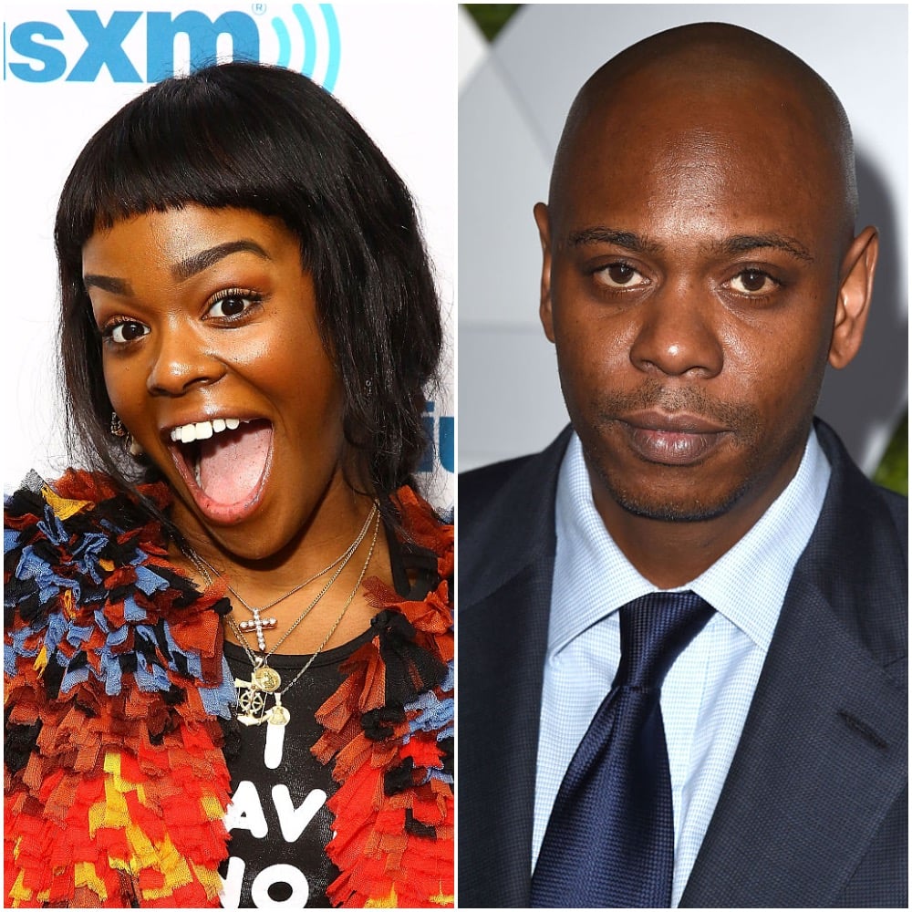 Azealia Banks and Dave Chappelle in a photo collage
