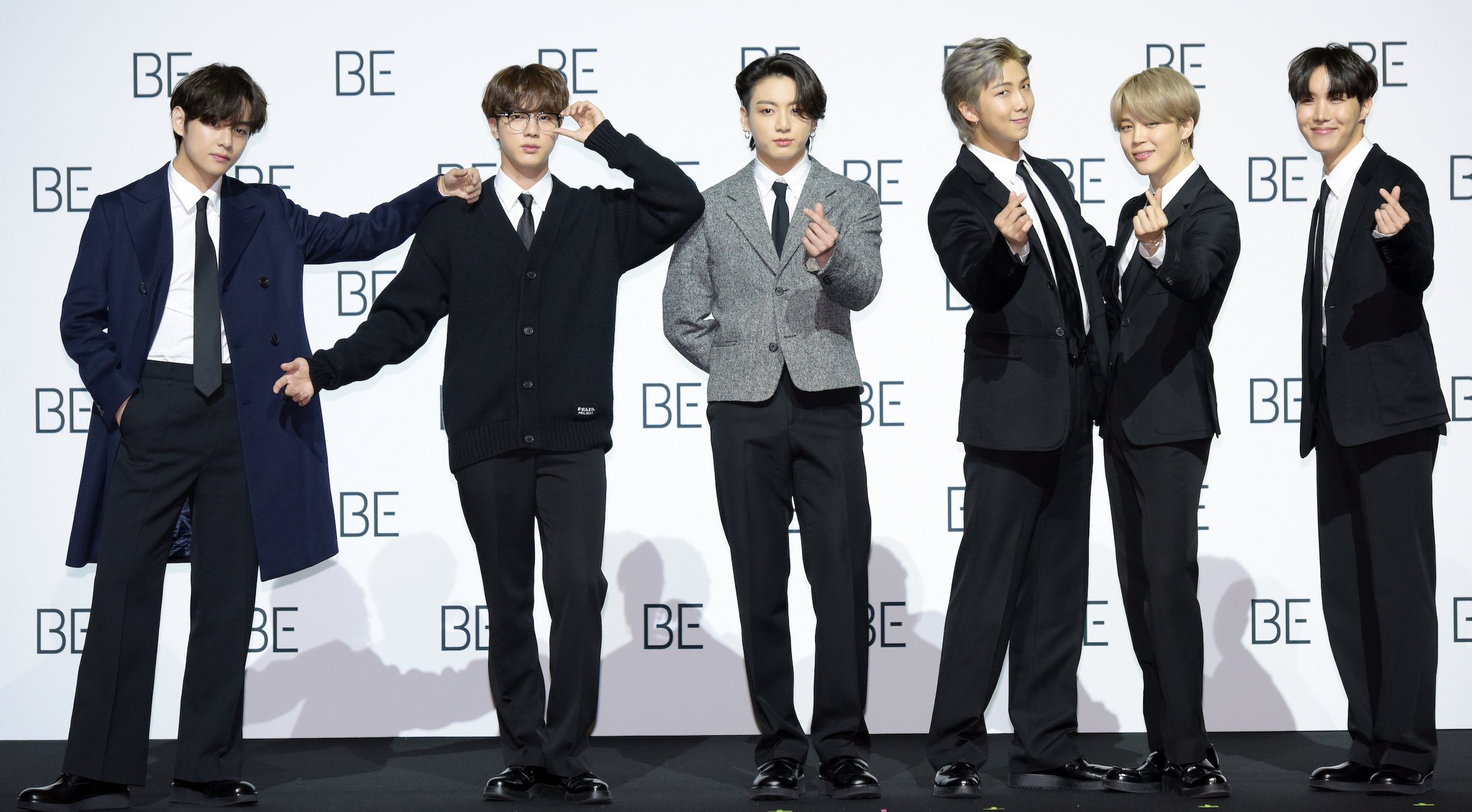 BTS members Jin, Jungkook, Jimin, RM, V, and J-Hope