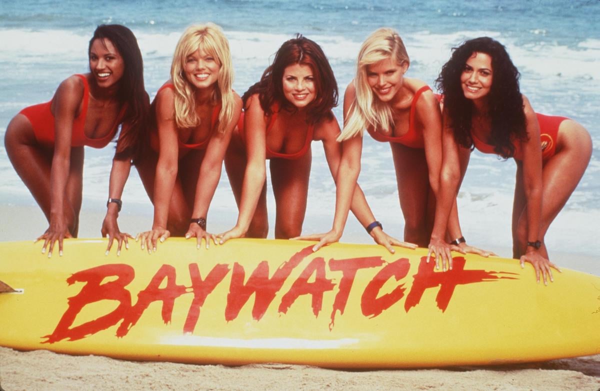 From L-R: Traci Bingham, Donna D'Errico, Yasmine Bleeth, Gena Lee Nolin And Nancy Valen