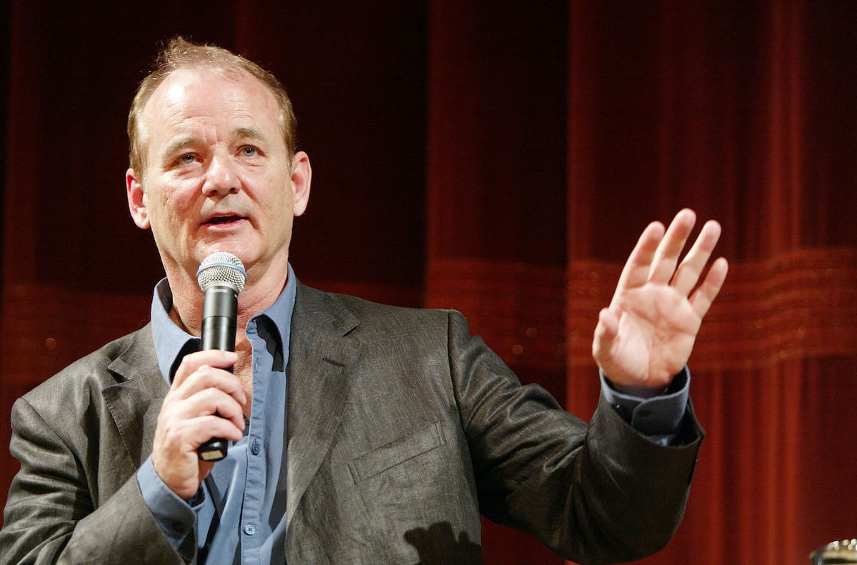 Bill Murray during a talk with film critic Elvis Mitchell