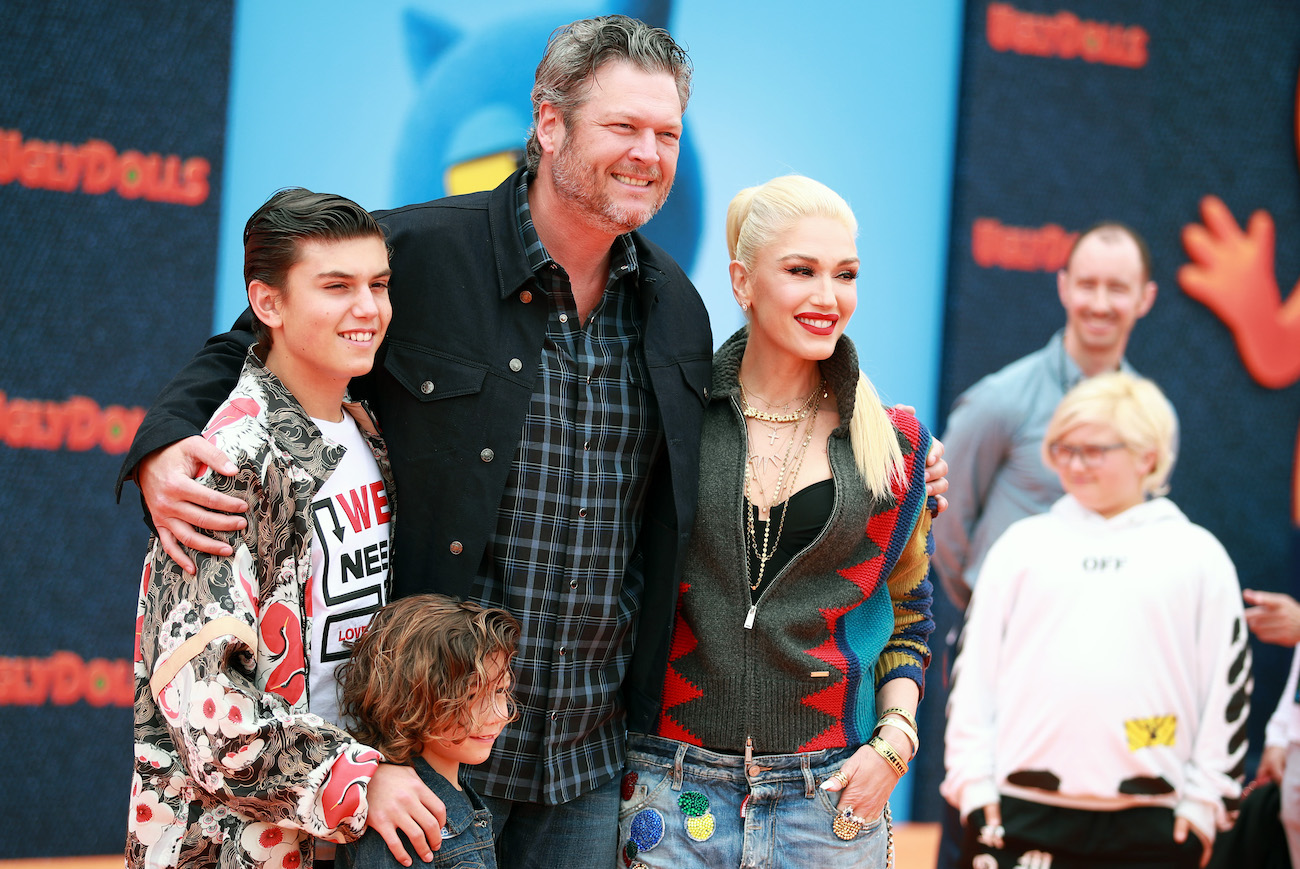 Blake Shelton, Gwen Stefani, and Stefani's sons