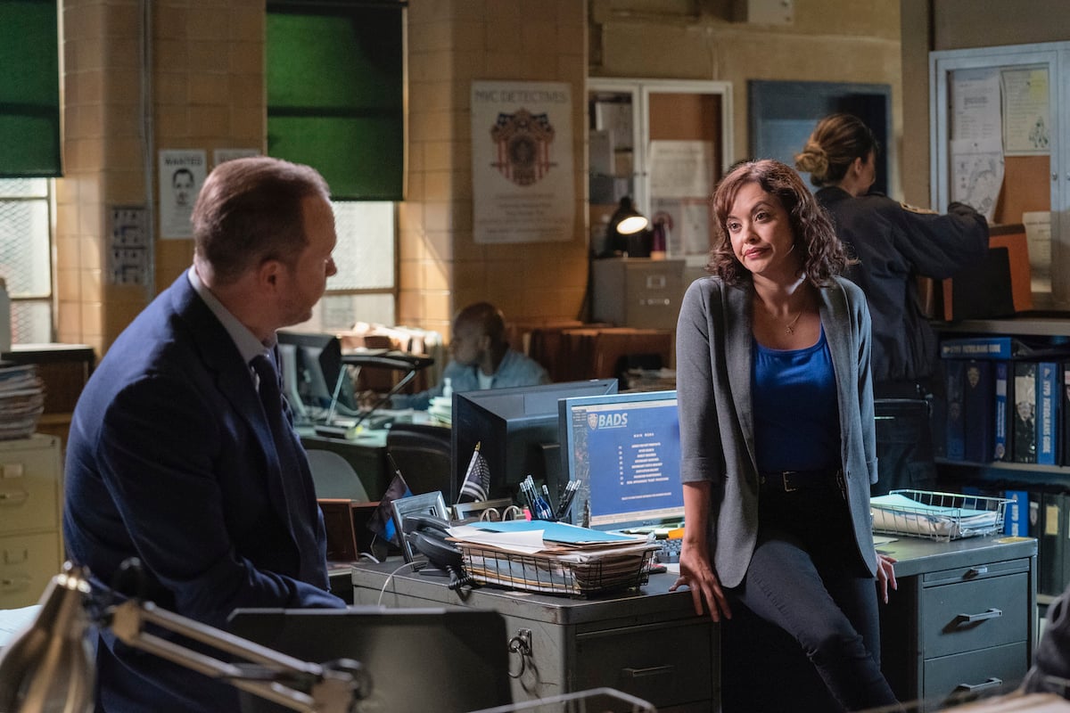 Donnie Wahlberg as Danny Reagan and Marisa Ramirez as Maria Baez on 'Blue Bloods'