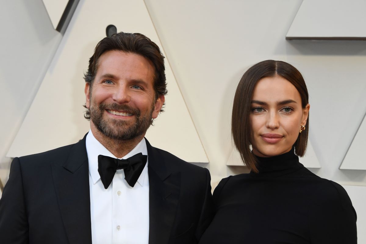 Bradley Cooper and Irina Shayk in black formal attire at 91st Annual Academy Awards at the Dolby Theatre in Hollywood, California