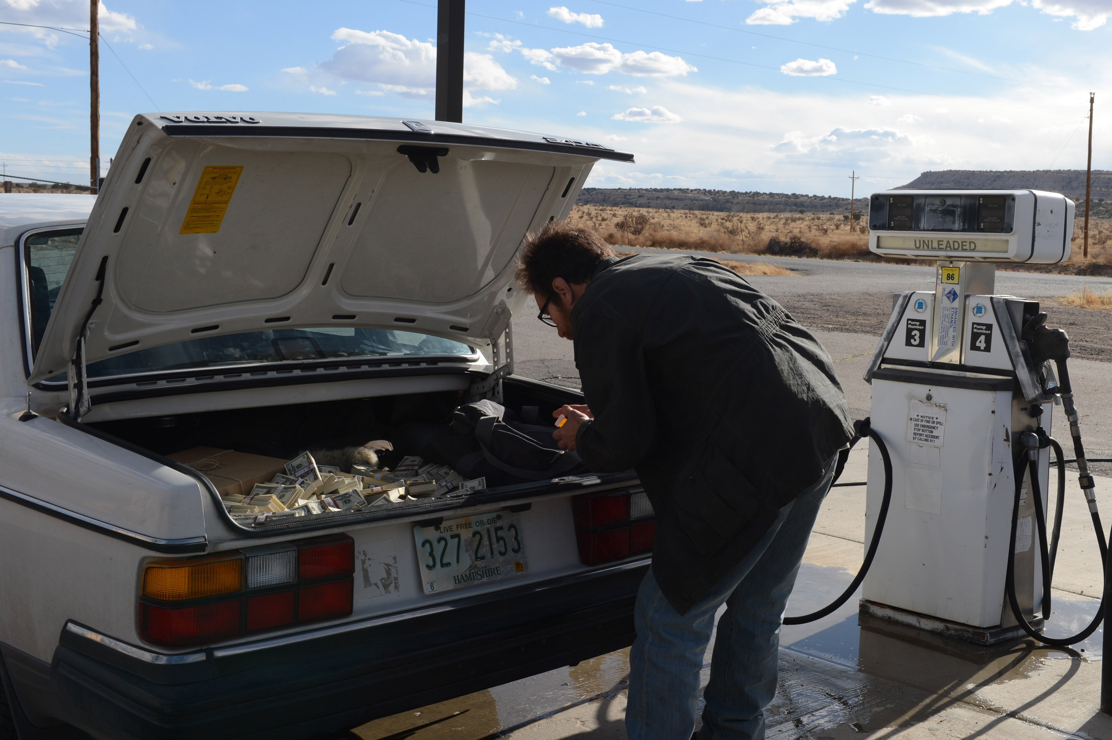 Bryan Cranston at the gas station in Breaking Bad