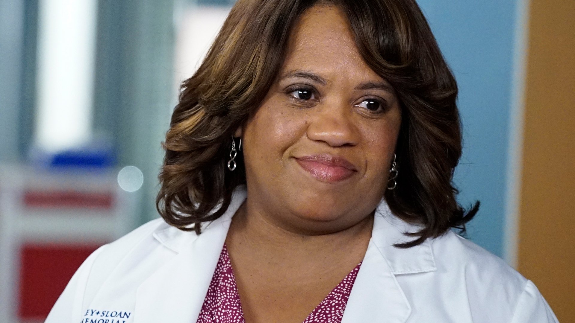 Chandra Wilson as Miranda Bailey smiling at Grey Sloan Memorial on ‘Grey’s Anatomy’ Season 16