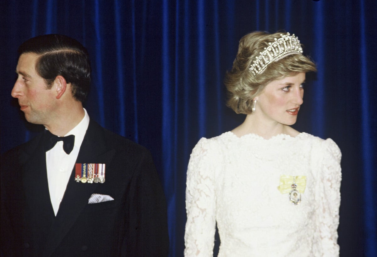 Prince Charles and Princess Diana attend a royal event