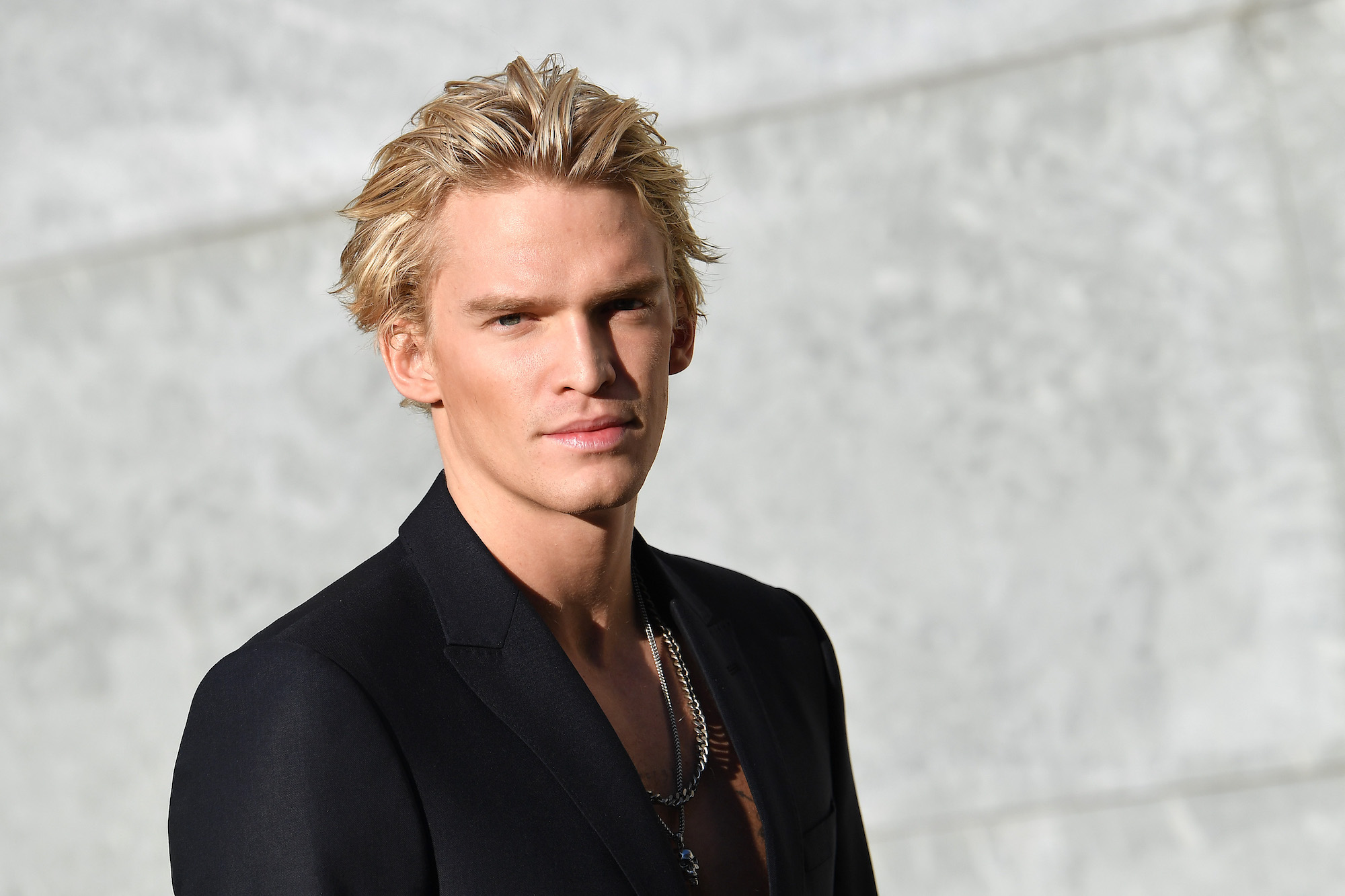 Cody Simpson at the 2020 Emporio Armani fashion show