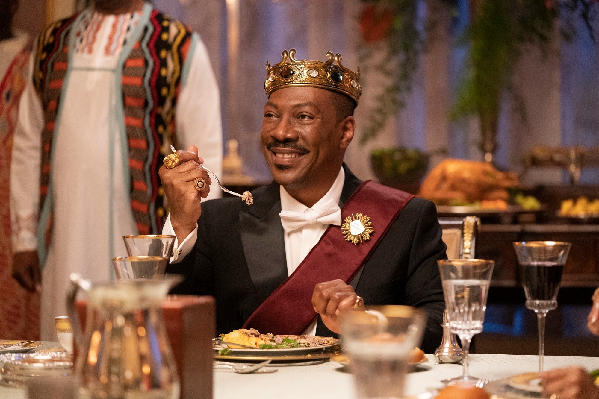 Eddie Murphy eats a royal dinner in Coming 2 America