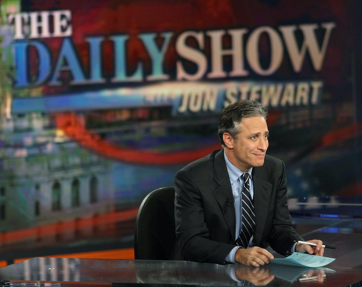 Jon Stewart, who featured several stars from 'The Office' on 'The Daily Show'
