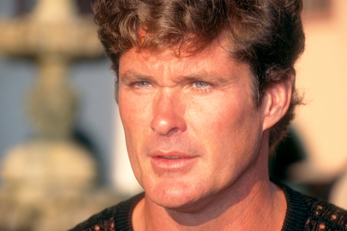 David Hasselhoff looks on as the Baywatch Cast is honored by The Red Cross on July 22, 1995 at Loews Santa Monica Beach Hotel in Santa Monica, California.