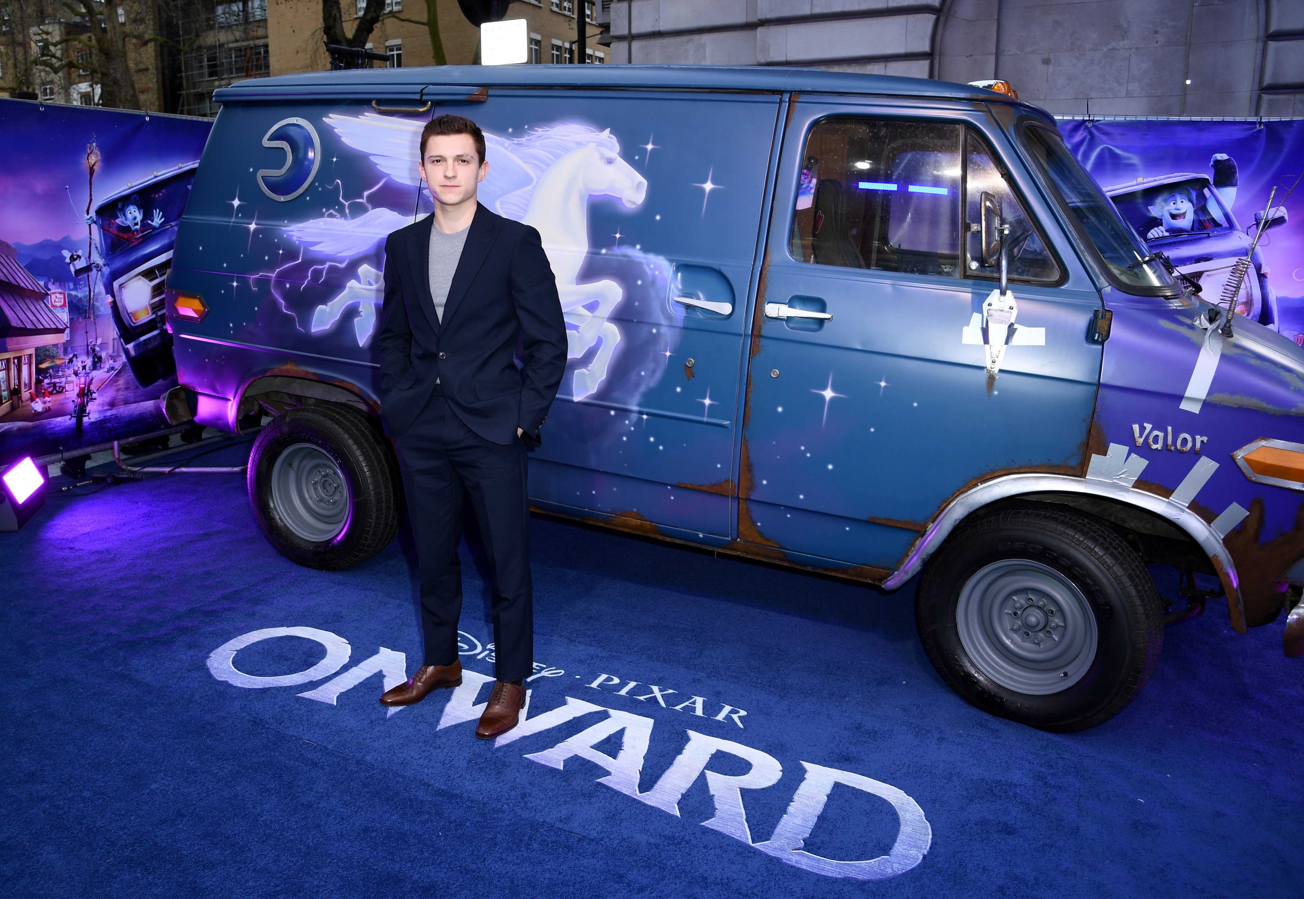 Tom Holland attends the UK Premiere Of Disney And Pixar's 'Onward'