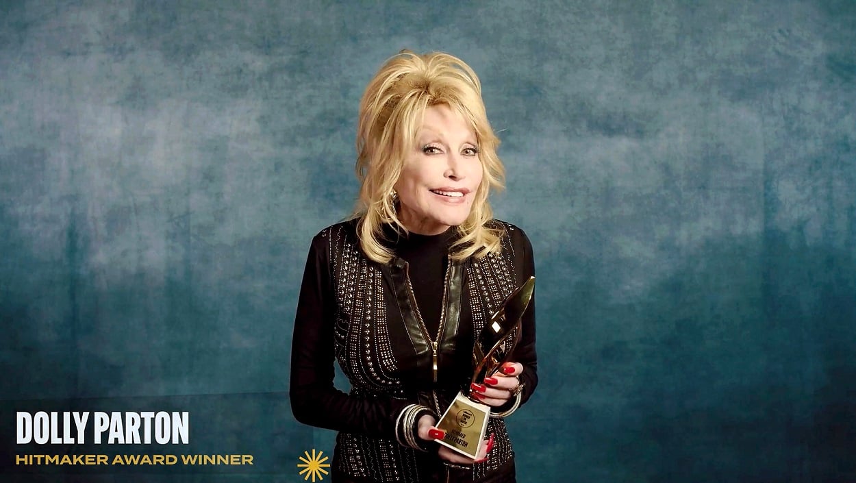 Dolly Parton at the 2020 Billboard Women in Music event