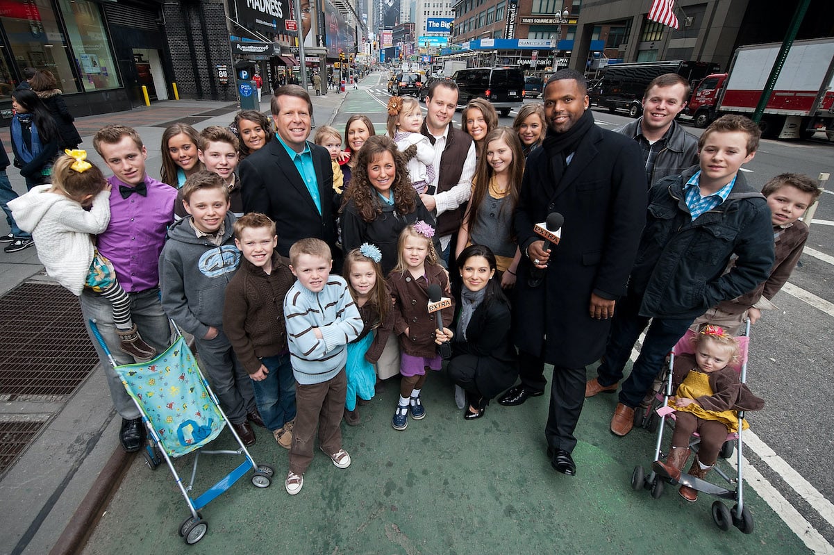 The Duggar family in New York City in 2014
