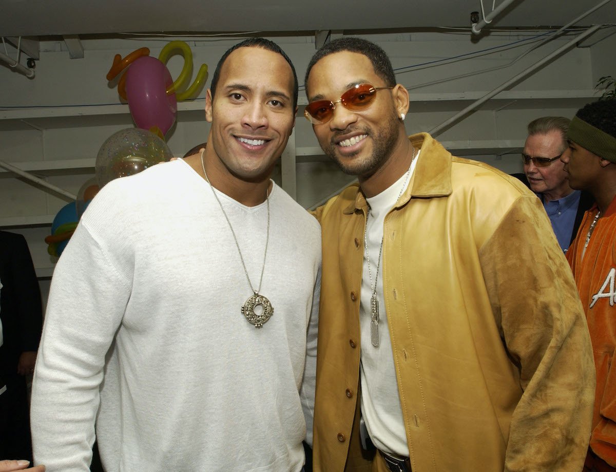 Dwayne Johnson and Will Smith at the Nickelodeon Kids Choice Awards |  KMazur / WireImage