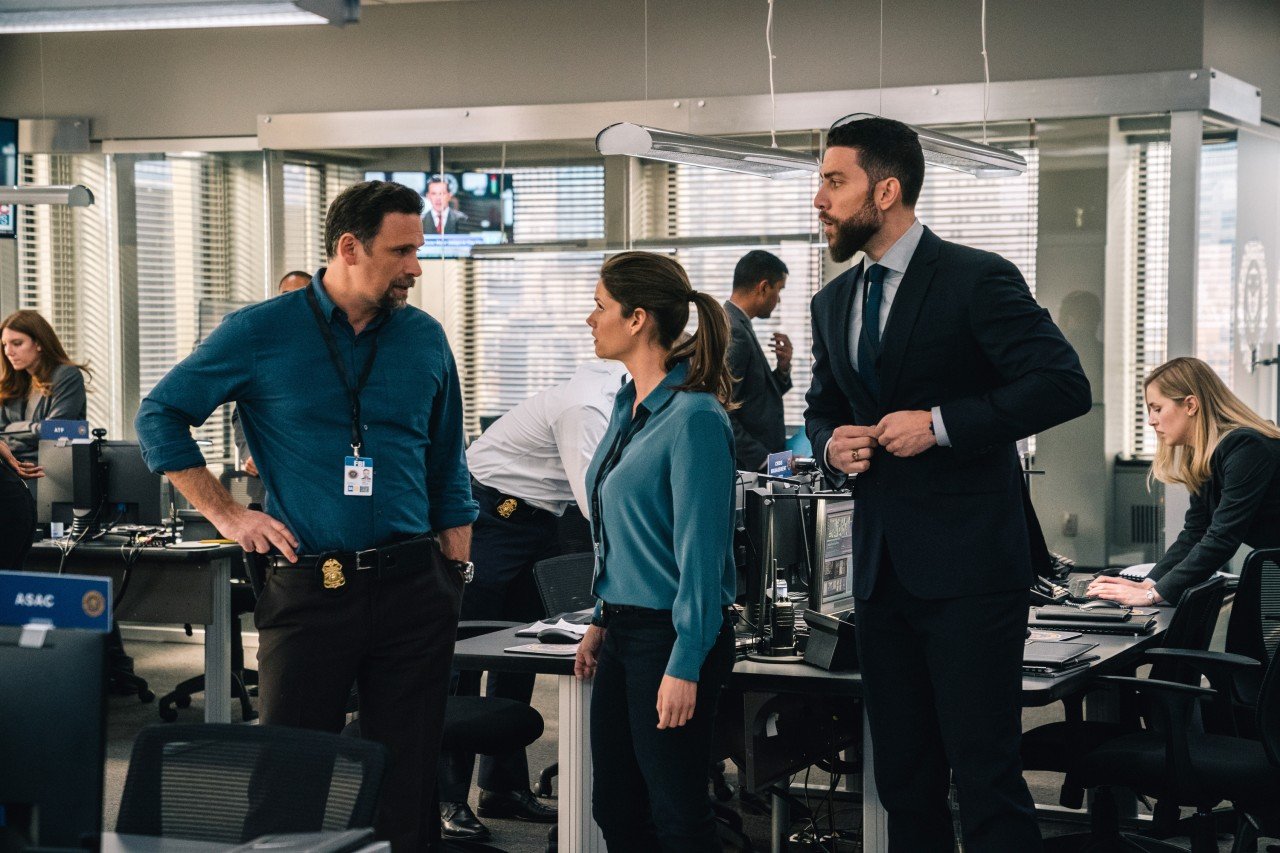 Jeremy Sisto as Jubal, Missy Peregrym as Maggie, and Zeeko Zaki as OA on FBI | Michael Parmelee/CBS via Getty Images