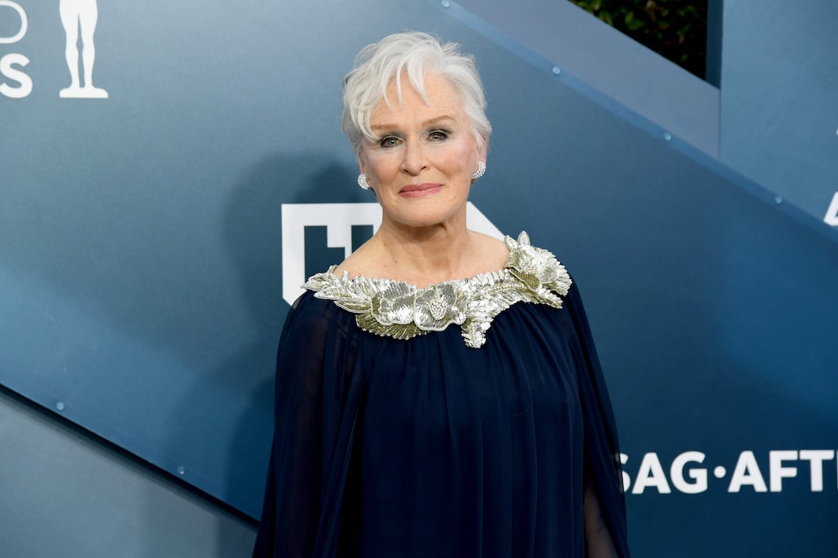 Glenn Close attends the 26th Annual Screen Actors Guild Awards in a blue gown
