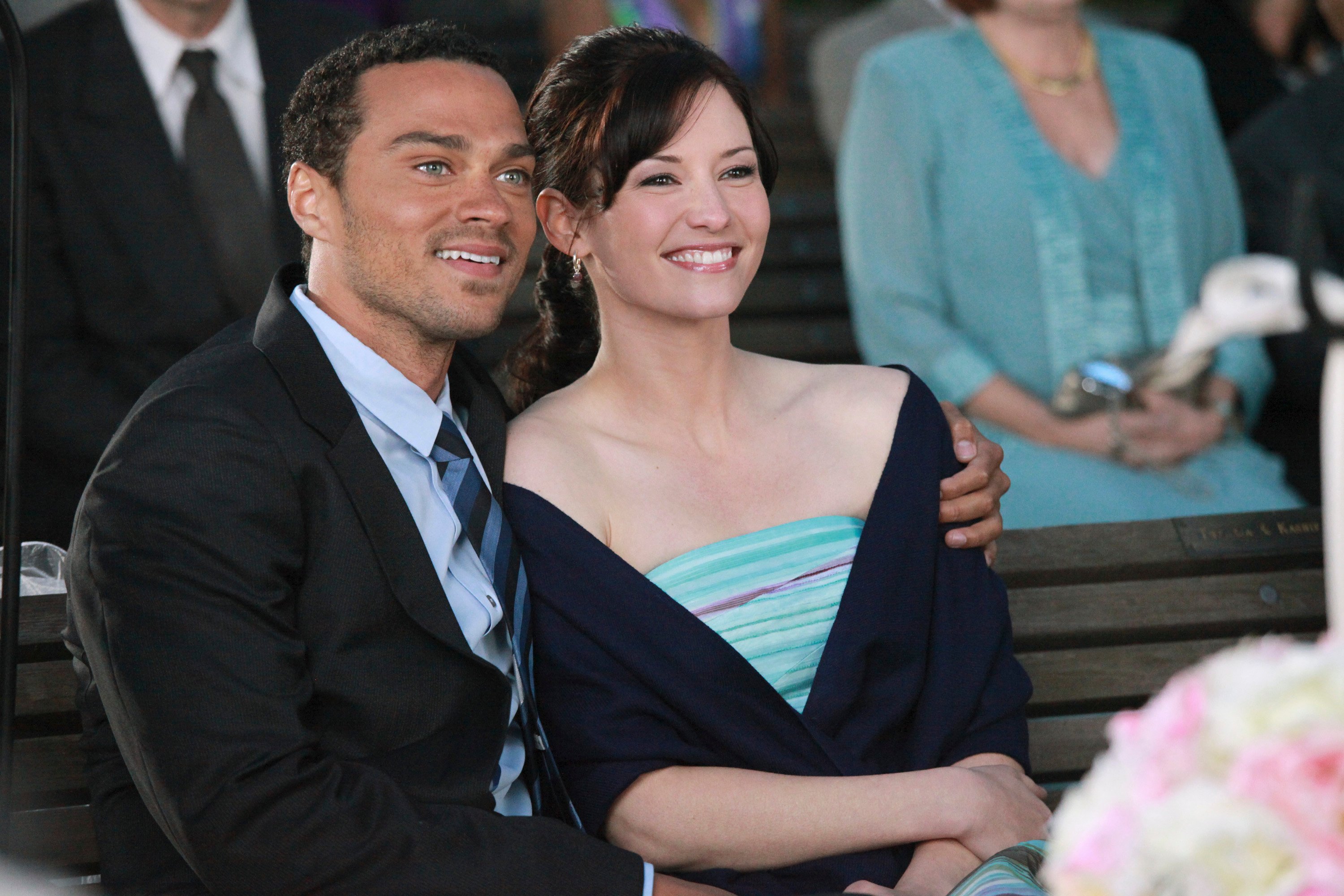 Chyler Leigh as Lexie Grey and Jesse Williams as Jackson Avery on Grey's Anatomy