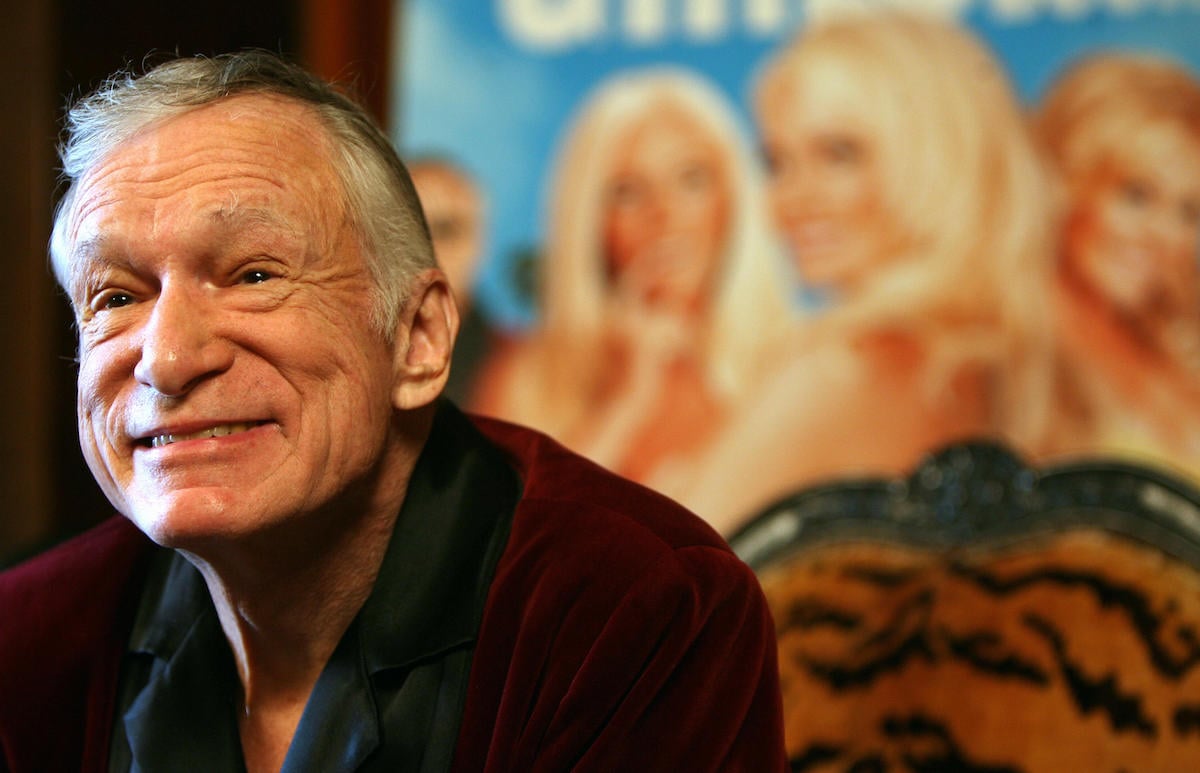 Hugh Hefner, star of the former reality TV show 'Girls Next Door'