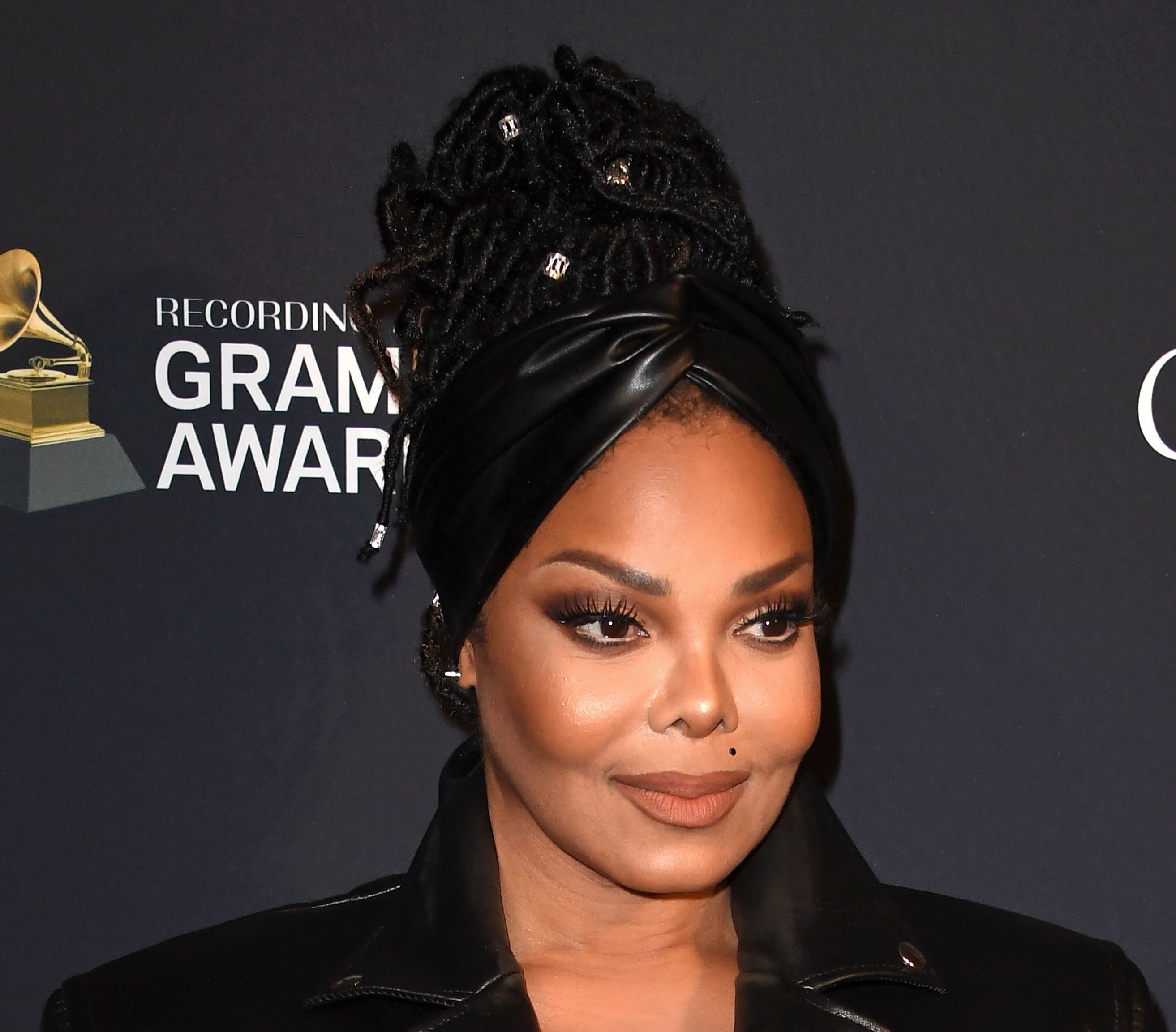Janet Jackson on red carpet at Recording Academy and Clive Davis' 2020 pre-Grammy party