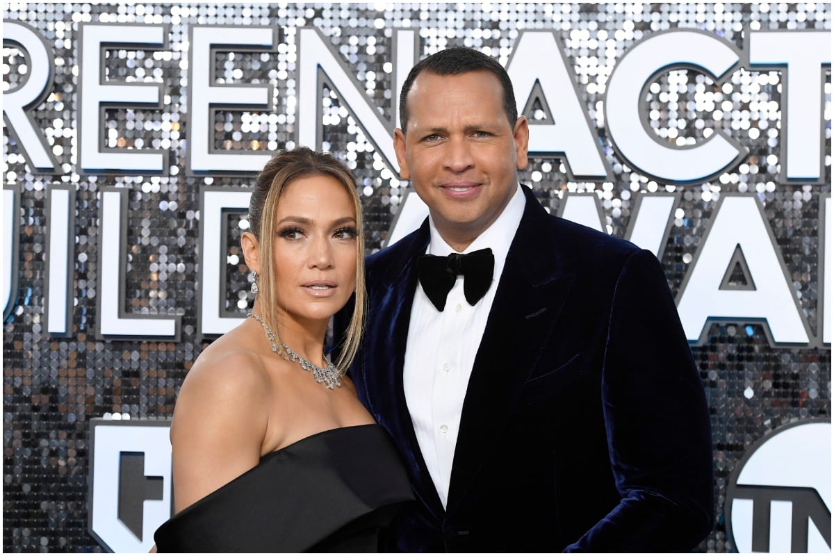 Jennifer Lopez and Alex Rodriguez at an award show